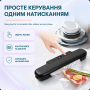 Вакууматор для упаковки їжі Wi-simple FK-7912 з пакетами. Чорний