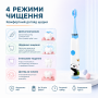 Зубна щітка електрична звукова, акумуляторна. 6 насадок у комплекті. Зайка