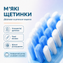 Зубна щітка електрична звукова, акумуляторна. 6 насадок у комплекті. Зайка