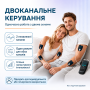 Імпульсний масажер електростимулятор для м'язів EMS-601. 9 режимів, 2 канали підключення
