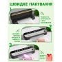 Коомплект 50 шт пакетів і вакуумний пакувальник побутовий Wi-simple HF-9011 з ножем для пакетів. Металік