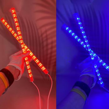 Світлодіодна лампа світильник Wi-Light для рослин з таймером 2 гілки. Фітолампа