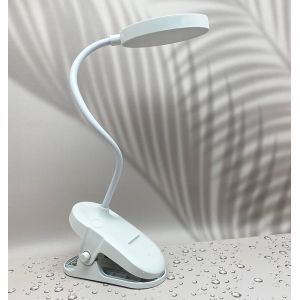 Настільна лампа акумуляторна світлодіодна з прищіпкою Wi-light 829В
