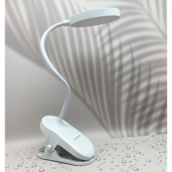 Настільна лампа акумуляторна світлодіодна з прищіпкою Wi-light 829В