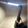Настільна LED лампа з бездротовою зарядкою, годинником та будильником Wi-light 2088. Чорна