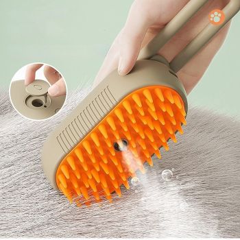 Щітка для котів та собак, парова масажа щітка Cleanpets. Акумуляторна