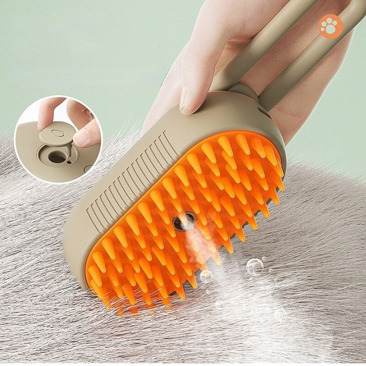 Масажна парова щітка для тварин, гребінець для котів та собак Cleanpets