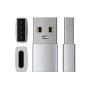 Перехідник USB to Type-C для техніки Apple. Металік