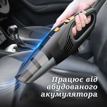 Автомобільний акумуляторний пилосос Carclean ручний. Повна комплектація