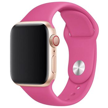 Ремінець для смарт годинника 22 мм силіконовий Apple Watch. Рожевий