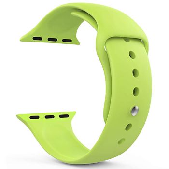 Ремінець для смарт годинника 22 мм силіконовий Apple Watch. Салатовий