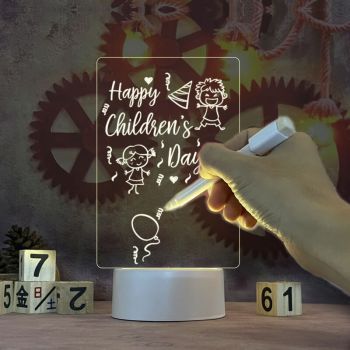 Світильник нічник із дошкою для записів 3D