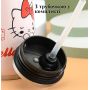 Термос чашка 0,5 л із нержавіючої сталі Wi-cup  Monster. Чорна