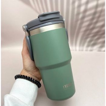 Термос для кави, чаю 600 мл Wi-cup Tyeso. Олива