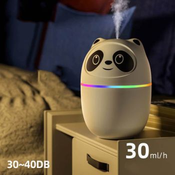 Зволожувач повітря міні Adna Humidifier А10 з підсвічуванням. Біла панда