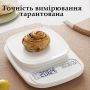 Електронні кухонні ваги акумуляторні та на батарейках Wi-GB. 7 кг