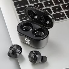 Беспроводные наушники Wi-pods F6S с дисплеем на зарядном кейсе. Черные